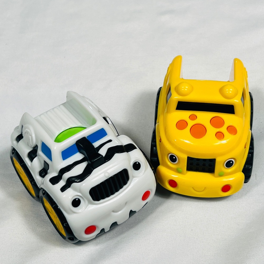 Fisher-Price Lil Zoomers Zebra and Giraffe Animal Trucks Replacement‎ Set of 2